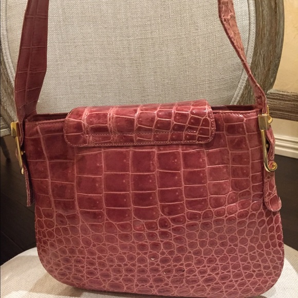 Vintage Gucci crocodile purse in dusty rose - Picture 4 of 8